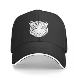 tiger head printed baseball cap dad hat adjustable outdoor sports hip hop hat snapback hat