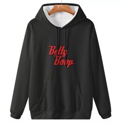 betty boop ladies pullover hoodie for women black