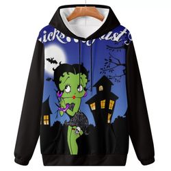 funny cartoon betty boop printing 3d sweatshirts pullover hoody oversized hoodie