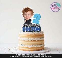 baby boss cake topper - face cake topper -personalized face- cake topper- birthday party topper