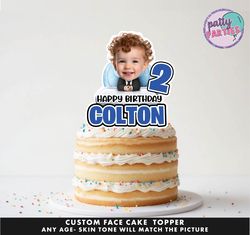 baby boss face cake topper - face cake topper -personalized face- cake topper- birthday party topper