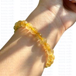 summer sale !! natural citrine bracelet adjustable 8mm beads, men's, women's bracelets, spiritual healing bracelets.