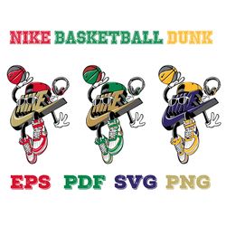 nike jordan basketball dunk bundle - digital designs, eps, svg, pdf and png