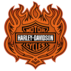 motorcycle harley orange logo - gift - fire illustration - svg, png,pdf, eps, dxf, digital download ,perfect for cricut