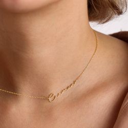 personalized signature necklace, custom name necklace, signature name necklace, dainty name jewelry, gift for her