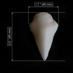 shark tooth replica for craft hyper realistic life size blanks for craft