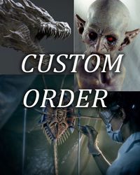 custom order sculpture , monster sculpture , artifacts to order , wall sculpture custom-made