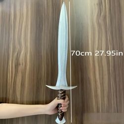 hobbit sword pu material, safe elf sword for simulation, stabbing sword model for cos props 1pc