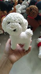 amigurumi crochet puppy. lucas the toy poodle amigurumi. puppy dog crochet amigurumi.