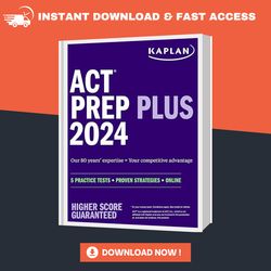 act prep plus 2024 kaplan test prep