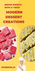 indian sweets with a twist: modern dessert creations