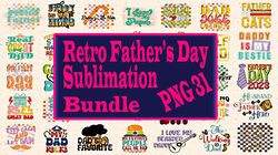 retro father s day sublimation bundle 11