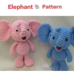 digital download - pdf - elephant pattern - toys patterns - hand made toys