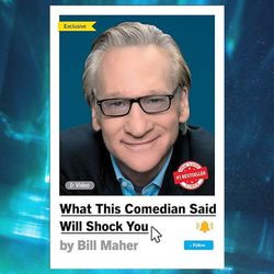 what this comedian said will shock you by bill maher