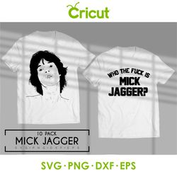 mick jagger bundle 10 pack, rolling stone svg, svg files, svg cut files, cricut file, svg, dxf, bundle, logo, artwork