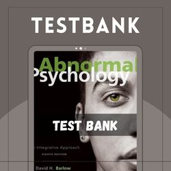 abnormal psychology 8th edition barlow test bank all chapters