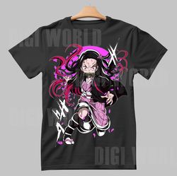 dtf demon slayer anime t-shirt designs - kimetsu no yaiba shirt - tanjiro kamado shirt png dtf print - digital download.