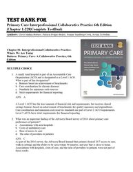 test bank primary care interprofessional collaborative practice 6th edition by terry mahan buttaro chapter 1-228complete