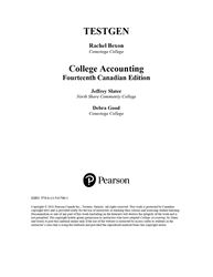 test bank for college accounting a practical approach, canadian edition, 14th edition by jeffrey slater, debra good