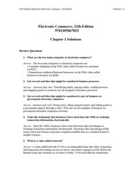 solution manual for electronic commerce 12th edition by gary schneider