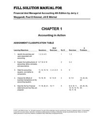 solution manual for financial and managerial accounting 4th edition by jerry j weygandt, paul d kimmel, jill e mitchel