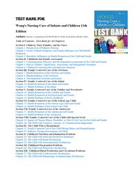 test bank for wong's nursing care of infants and children 11th edition by hockenberry chapter 1-34