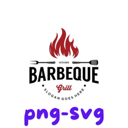 premium vector barbeque bbq grill logo with spatula and fire icon design template. png svg files