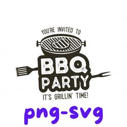 premium vector bbq party typography poster template in retro old style. png and svg files