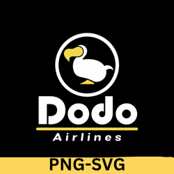 dodo airlines bird svg bundle, dodo bird scene clipart, hand drawn dodo bird theme vector illustration, png svg file