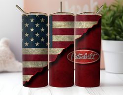 american flag peterbilt tumbler wrap, 20oz skinny tumbler wrap, tumbler wrap png, digital download
