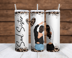 soul sister  sublimation tumbler wrap 300dpi 20oz -30oz straight wrap  included