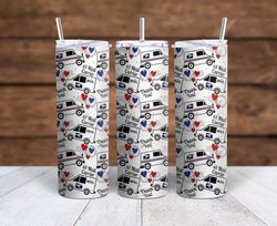 us postal service mail truck   sublimation tumbler wrap 300dpi 20oz -30oz straight wrap  included