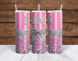 pink sublimation tumbler wrap 300dpi 20oz -30oz straight wrap  included