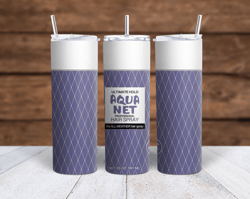 aquanet hairspray purple sublimation tumbler wrap 300dpi 20oz -30oz straight wrap  included