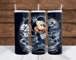 mickey mouse dallas cowboys football sublimation tumbler wraps 20oz and 30oz wrap included 300dpi