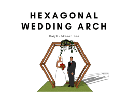 hexagonal wedding arbor plans