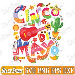 cinco de mayo svg, mexican fiesta 5 de mayo women men girls svg, fiesta squad svg