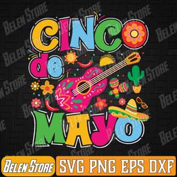 cinco de mayo mexican fiesta 5 de mayo women men svg, fiesta squad cinco de mayo mexican svg, svg files for cricut, digi