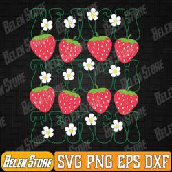 strawberry teacher fruit garden lover women svg, fruit theme summer svg, hello summer svg, svg files for cricut