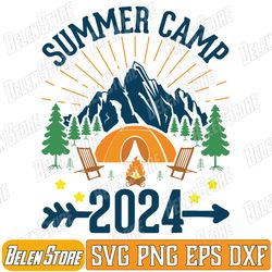 2024 summer camp summer camping vacation matching group svg, summer camp 2024 svg, summer vacation svg