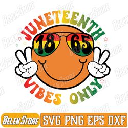 juneteenth vibes only retro african american melanin hippie svg, bruh it's juneteenth 1865 svg, black history svg