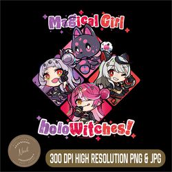 magical girl holowitch png, team astra png, funny magical girl png,digital file, png high quality, sublimation