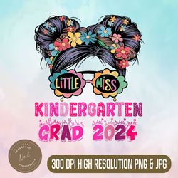 little miss kindergarten png, graduation for girls grade 2024 png,digital file, png high quality, sublimation