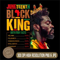 juneteenth 1865 png, black mens king png, nutritional facts african png,digital file, png high quality, sublimation