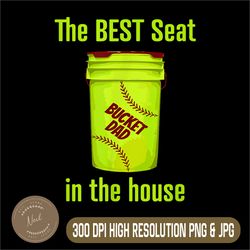 softball dad png,the best seat in the house png, digital file, png high quality, sublimation, instant download