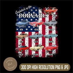 1966 66 60 61 62 63 64 65 66 67 68 69 corvair evolution png, usa flag png,digital file, png high quality, sublimation