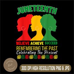 juneteenth is my independence day png, believe achieve succeed png, celebrating the present png,digital file