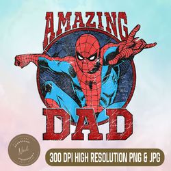 marvel spider png, man father's day png, amazing dad graphic png,digital file, png high quality, sublimation