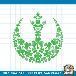 star wars rebel alliance green shamrocks st. patrick_s day png download copy