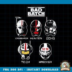 star wars the bad batch helmets png download copy